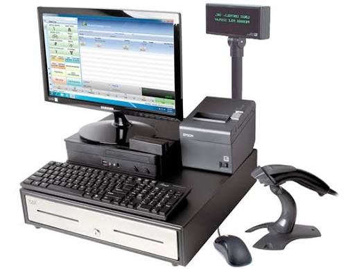 Panel de CMRF POS con accesos a ventas, productos, caja y stock